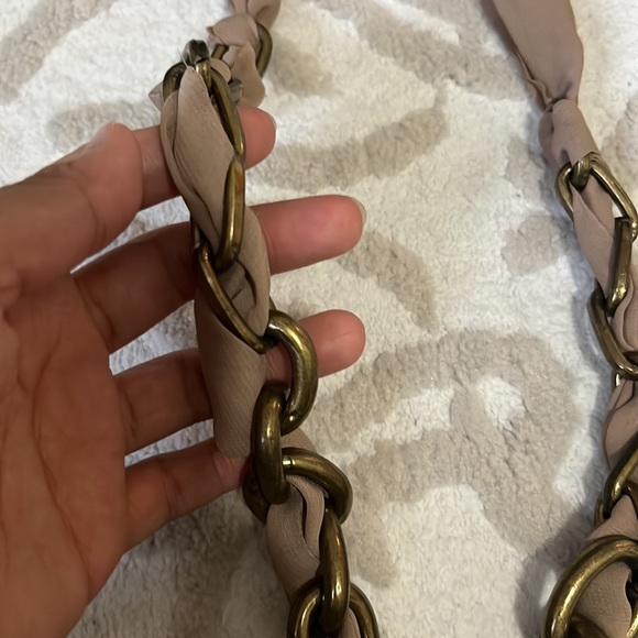 Chain fabric necklace - Picture 2 of 2